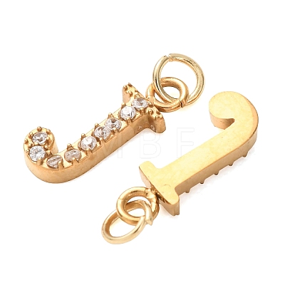 304 Stainless Steel with Crystal Rhinestone Charms RB-CBA5270-11G-J-1