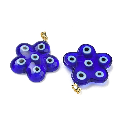 Handmade Lampwork Pendants LAMP-D006-06G-01-1