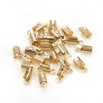 Brass Folding Crimp Ends LS-KK-F777-01LG-1