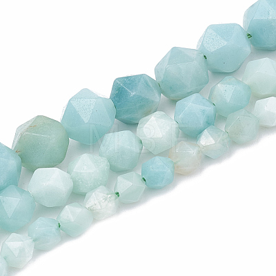 Natural Amazonite Beads Strands G-S332-6mm-009-1