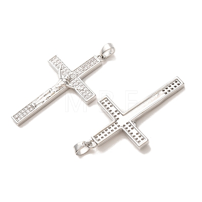 Easter Brass Micro Pave Clear Cubic Zirconia Pendants CU-CBA9AB3-28P-1