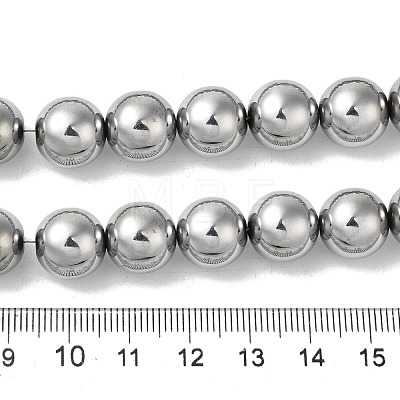 Electroplated Synthetic Magnetic Hematite Beads Strands G-I364-K01-05-1