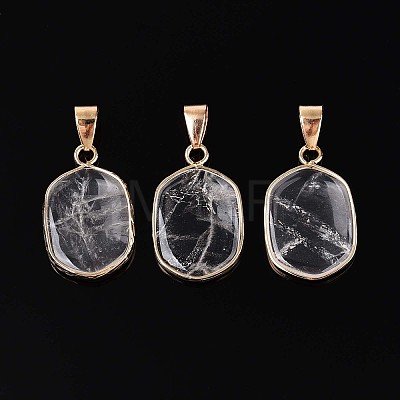 Natural Quartz Crystal Pendants G-N349-04I-G-1