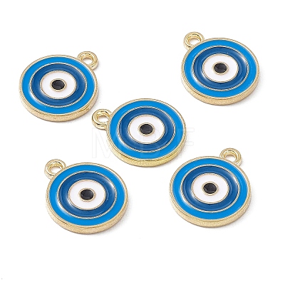 Alloy Enamel Pendants ENAM-C008-06KCG-1