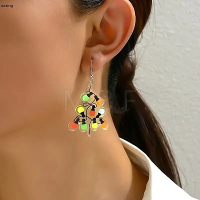 Acrylic Dangle Earrings FS-WGDFB7F-01-1