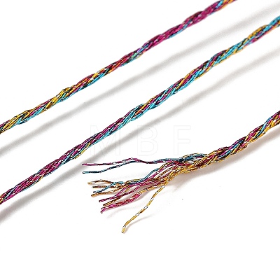 10 Skeins 12-Ply Metallic Polyester Embroidery Floss OCOR-Q057-A05-1