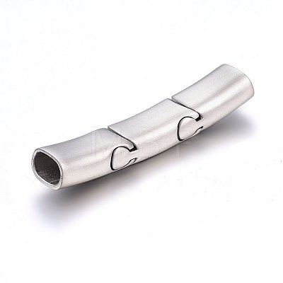 304 Stainless Steel Magnetic Clasps with Glue-in Ends STAS-E440-52P-1