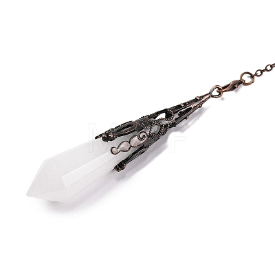 Natural Quartz Crystal Pointed Dowsing Pendulum Big Pendants G-H285-06R-A25-1