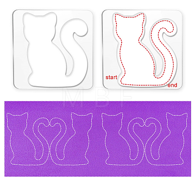 Acrylic Earring Handwork Template TOOL-WH0152-016-1