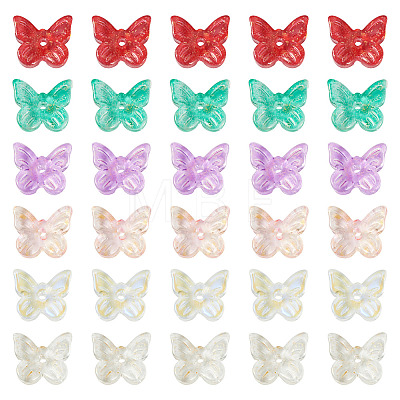 100Pcs 5 Colors Electroplate Glass Beads EGLA-TA0013-54-1