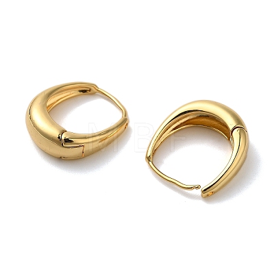 Rack Plating Brass Hoop Earrings for Women EJEW-L224-60G-1