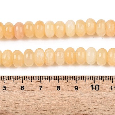 Natural Yellow Jade Beads Strands G-T138-76-1