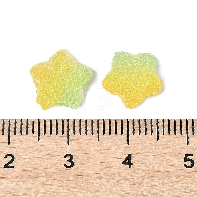 Imitation Candy Food Style Resin Cabochons RESI-R461-02F-1