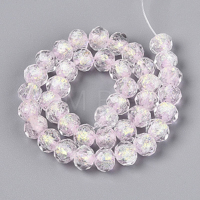 Handmade Foil Lampwork Beads Strands FOIL-T008-09B-1