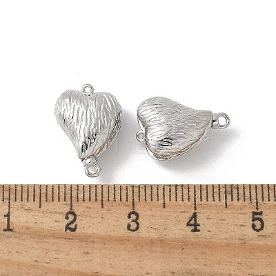 Brass Heart Box Clasps KK-U052-29P-1