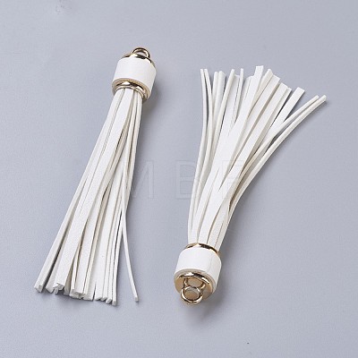 PU Leather Cord Tassel Big Pendants IFIN-F149-I13-1