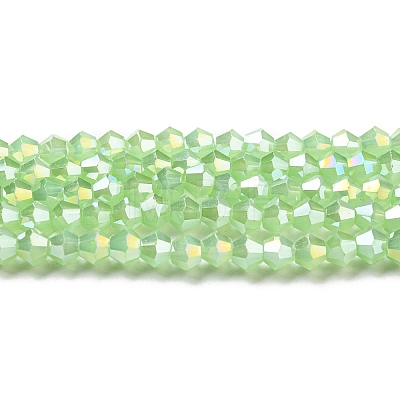 Imitation Jade Electroplate Glass Beads Strands LS-GLAA-F029-J4mm-A01-1