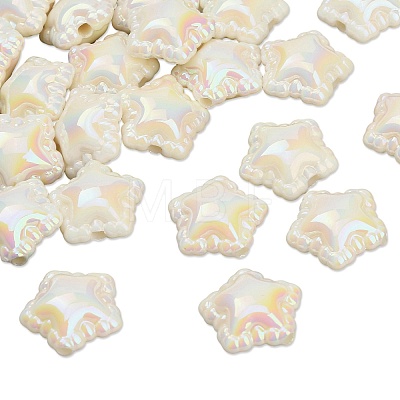 Plating Opaque Acrylic Beads AC-CBA0766-01D-1