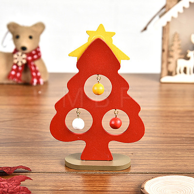 Christmas Tree Wooden Display Decorations WOCR-PW0002-59A-1