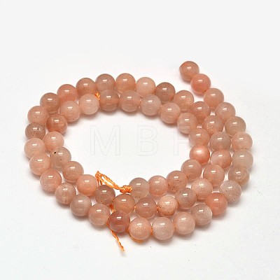Natural Sunstone Round Bead Strands LS-G-F266-11-6mm-1