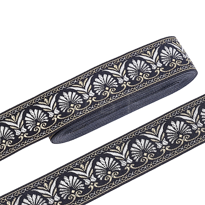 Ethnic Style Polyester Ribbons OCOR-WH0082-544B-1