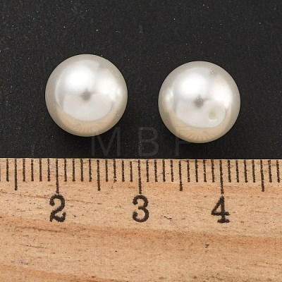 Baking Painted Pearlized Glass Pearl Round Beads HY-S004-01C-1