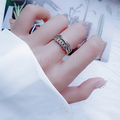925 Sterling Silver Cuff Open Rings FS-WG6725D-01-1