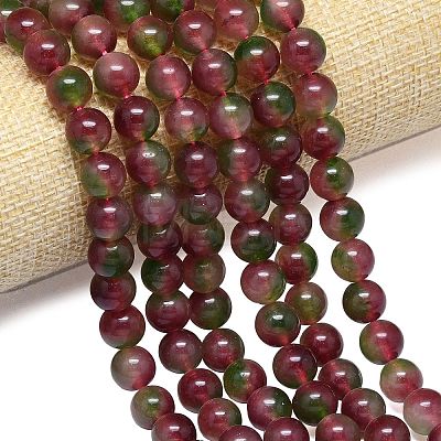 Natural Malaysia Jade Beads Strands G-B165-C03-10mm-1