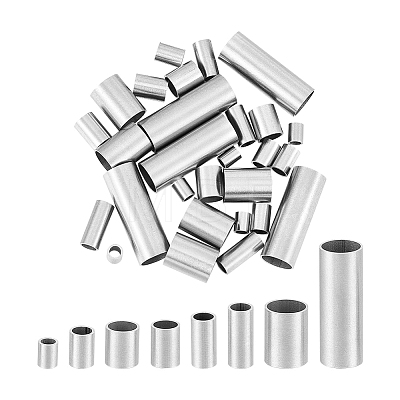 Unicraftale 304 Stainless Steel Tube Beads STAS-UN0001-73P-1