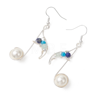 Brass Dangle Earrings EJEW-TA00804-1