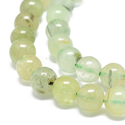 Natural Prehnite Beads Strands G-O201A-06E-1