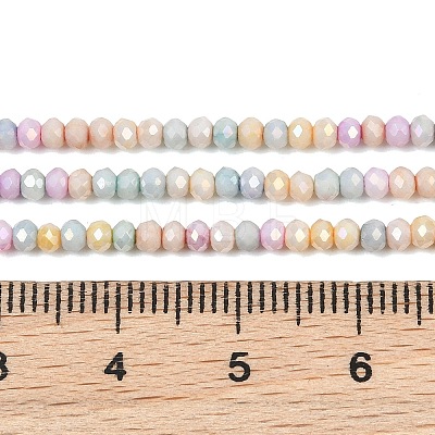 Electroplate Rondelle Glass Beads Strands GL-T021-2x2.5mm-17-25-1