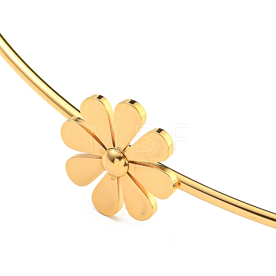 304 Stainless Steel Three Small Daisy Flower Choker Necklaces for Women NJEW-Z040-01G-02-1
