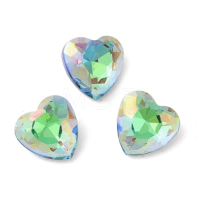 Glass Rhinestone Cabochons RGLA-L029-08B-SPLA-1