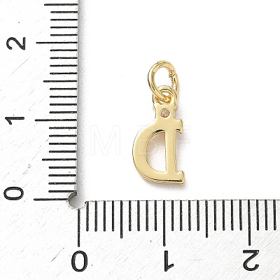 Brass Pave Clear Cubic Zirconia Charms KK-A273-01G-D-1