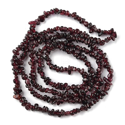 Natural Garnet Beads Strands G-G0003-B25-1
