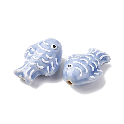 Handmade Porcelain Beads PORC-K010-08L-1
