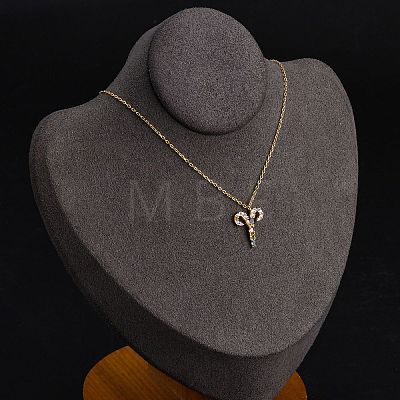 925 Sterling Silver Colorful Cubic Zirconia Constellation Pendant Cable Chain Necklaces for Women STER-R009-01G-01-1