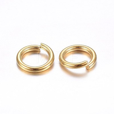 304 Stainless Steel Open Jump Rings STAS-O098-02G-02-A-1