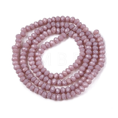 Opaque Solid Color Imitation Jade Glass Beads Strands EGLA-A044-P1mm-D13-1