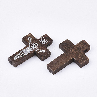 Printed Wooden Pendants WOOD-S050-35A-04-1