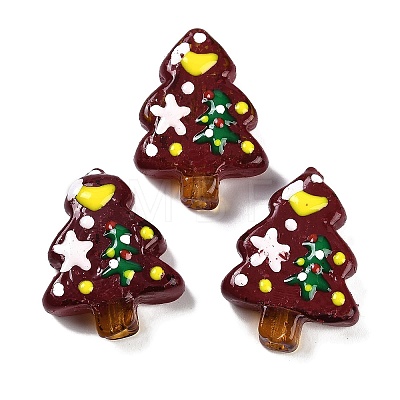 Christmas Theme Handmade Lampwork Beads LAMP-I027-07R-1