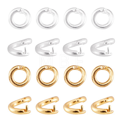 20Pcs 2 Colors Brass Open Jump Rings KK-TA0008-83-1