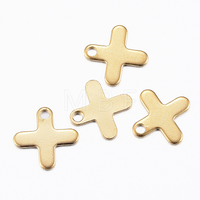 Ion Plating(IP) 304 Stainless Steel Charms X-STAS-H392-02G-1