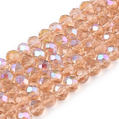 Electroplate Glass Beads Strands LS-EGLA-A044-T4mm-L20-1