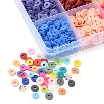 Eco-Friendly 24 Style Handmade Polymer Clay Beads CLAY-FS0001-23-1