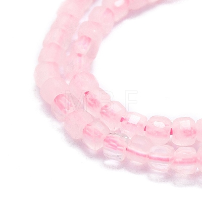 Natural Rose Quartz Beads Strands G-P457-B01-50-1