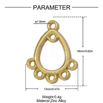 Zinc Alloy Chandelier Component Links AL-OY001-26G-1