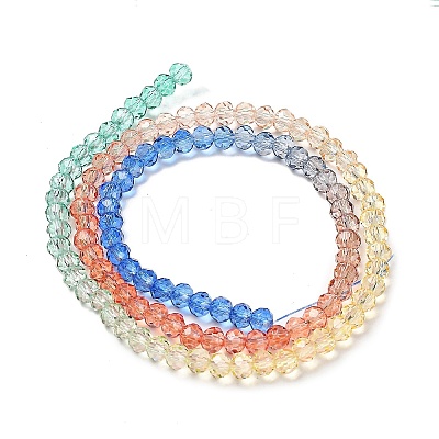 Transparent Painted Glass Beads Strands DGLA-A034-T3mm-A02-1