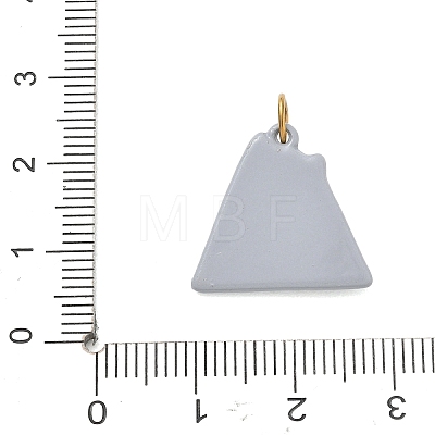 Printed 304 Stainless Steel Pendants SA-CBA4D1F-09G-G-1